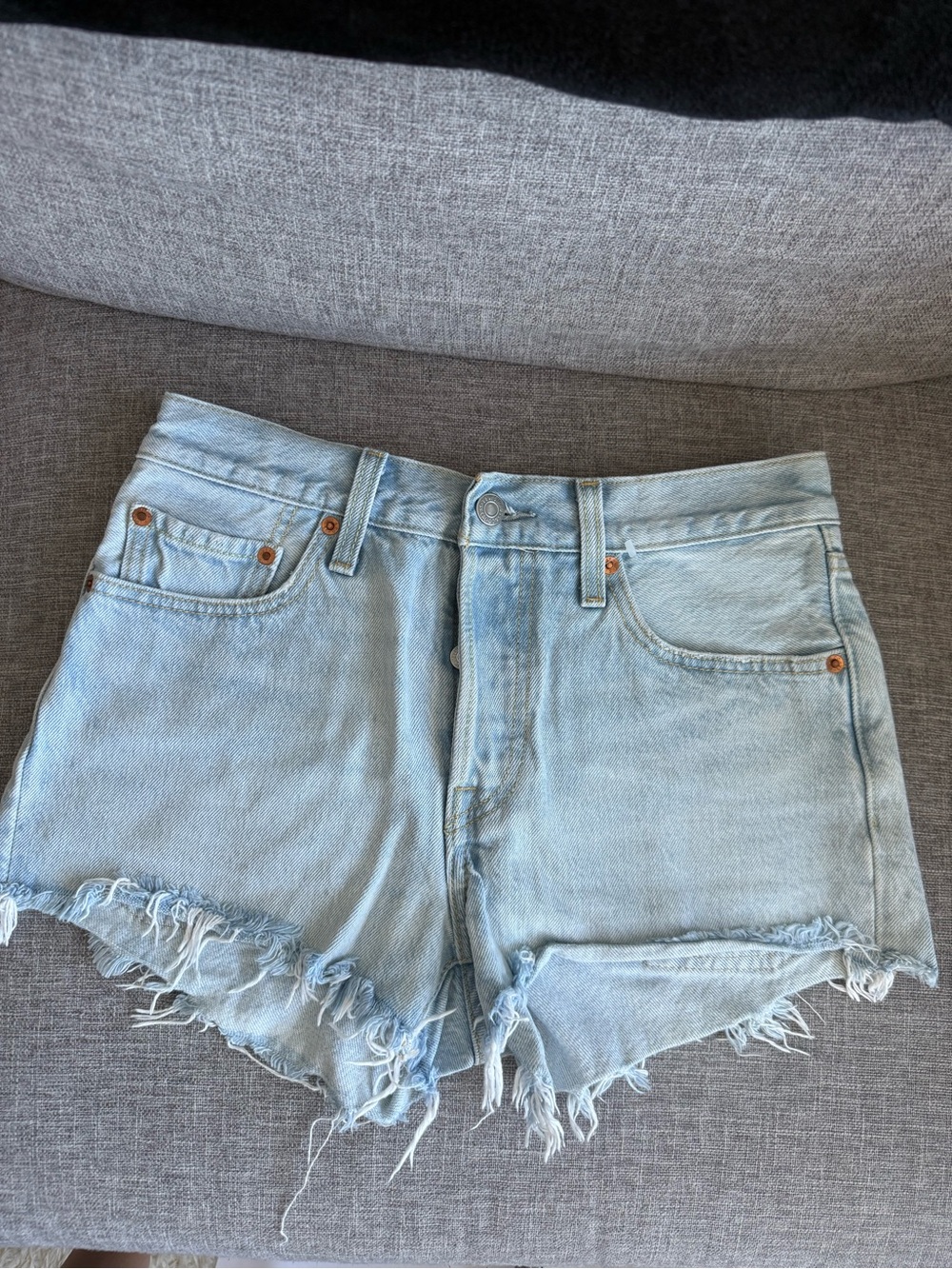 Light Blue Denim Shorts